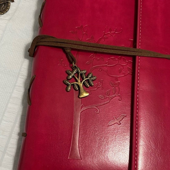 Red Faux Leather Refillable Journal - Picture 6 of 6